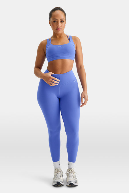 SkinLuxe V-Waist Legging - Iris Blue