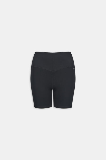 SkinLuxe High V-Waisted Shorts - Shadow Black
