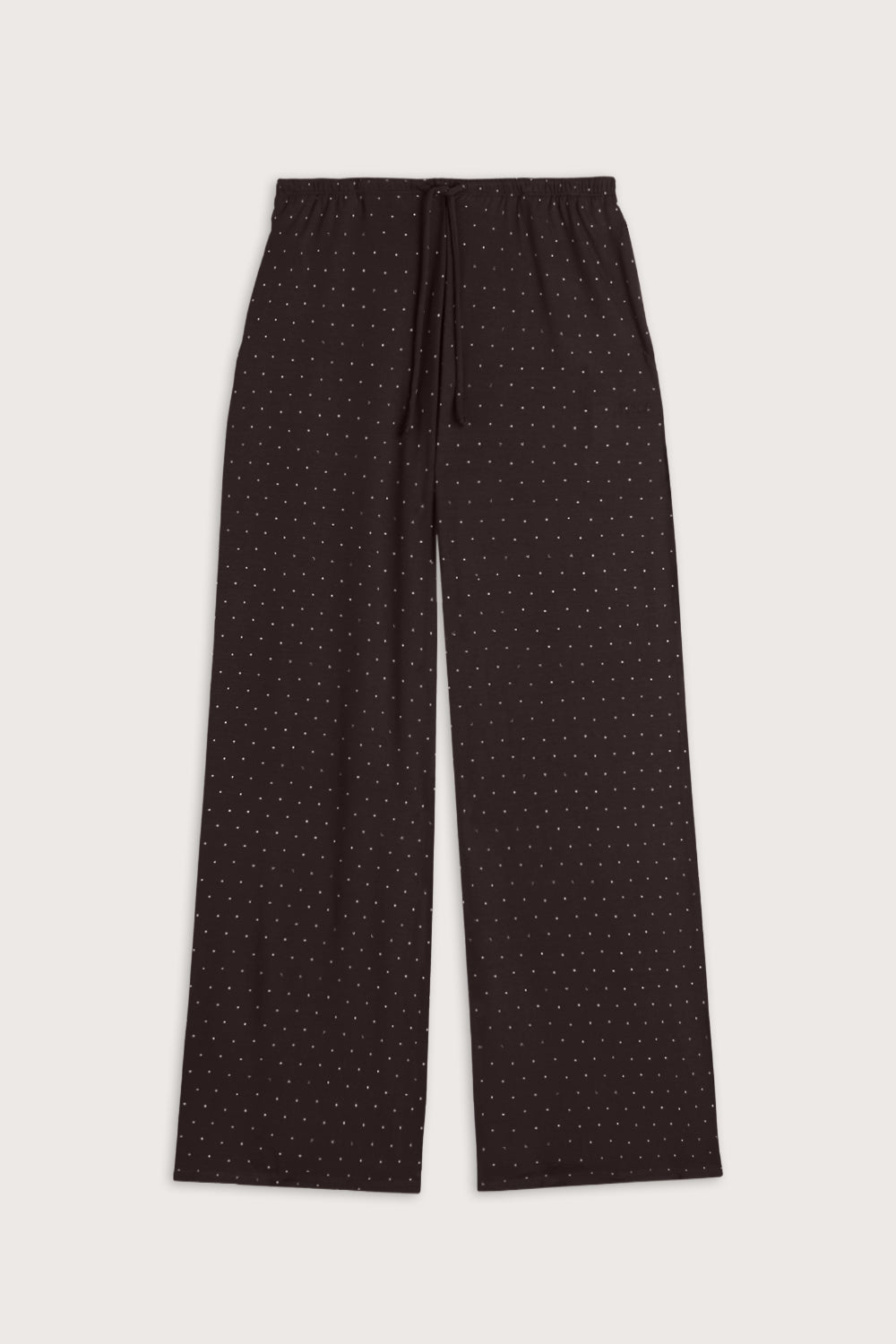 Drawstring Pyjama Trouser - Americano Polka Dot