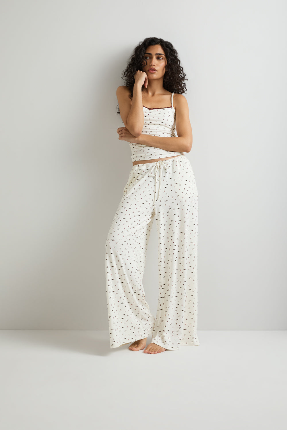 Drawstring Pyjama Trouser - Hiking Print