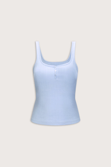 Button Pyjama Shorts - Baby Blue