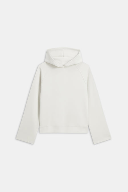 SoftSmart Flared Sleeve Hoodie - Ecru