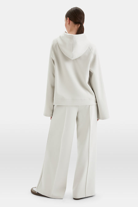 SoftSmart Flared Sleeve Hoodie - Ecru