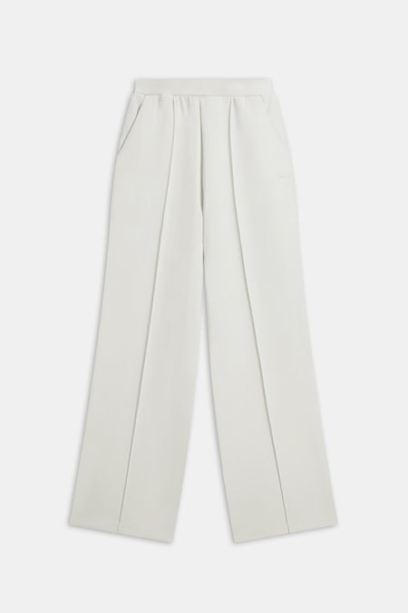 SoftSmart Wide Leg Jogger - Ecru
