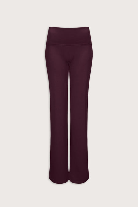 SoftSet Fold Waist Wide Leg Trouser - Fig