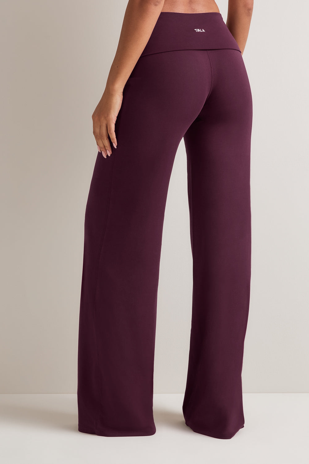 SoftSet Fold Waist Wide Leg Trouser - Fig