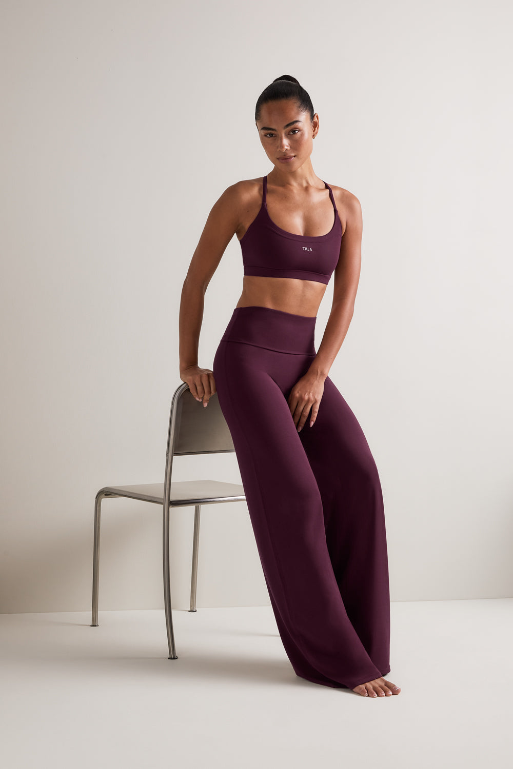 SoftSet Fold Waist Wide Leg Trouser - Fig