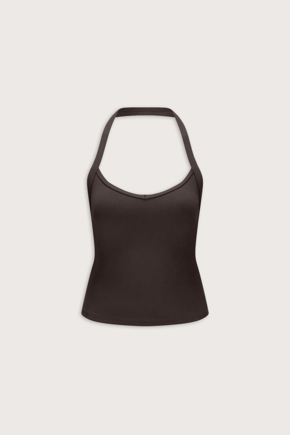 SoftSet V Neck Halter Tank - Americano