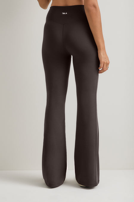SoftSet High Waisted Flare Yoga Pant - Americano
