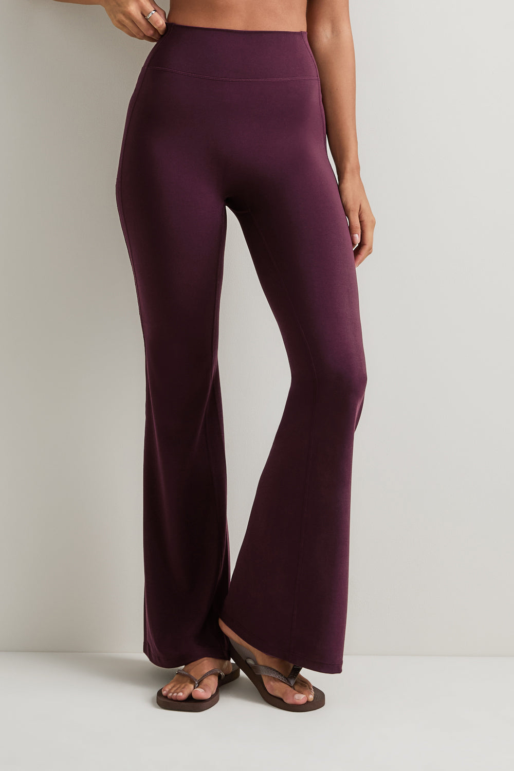 SoftSet High Waisted Flare Yoga Pant - Fig
