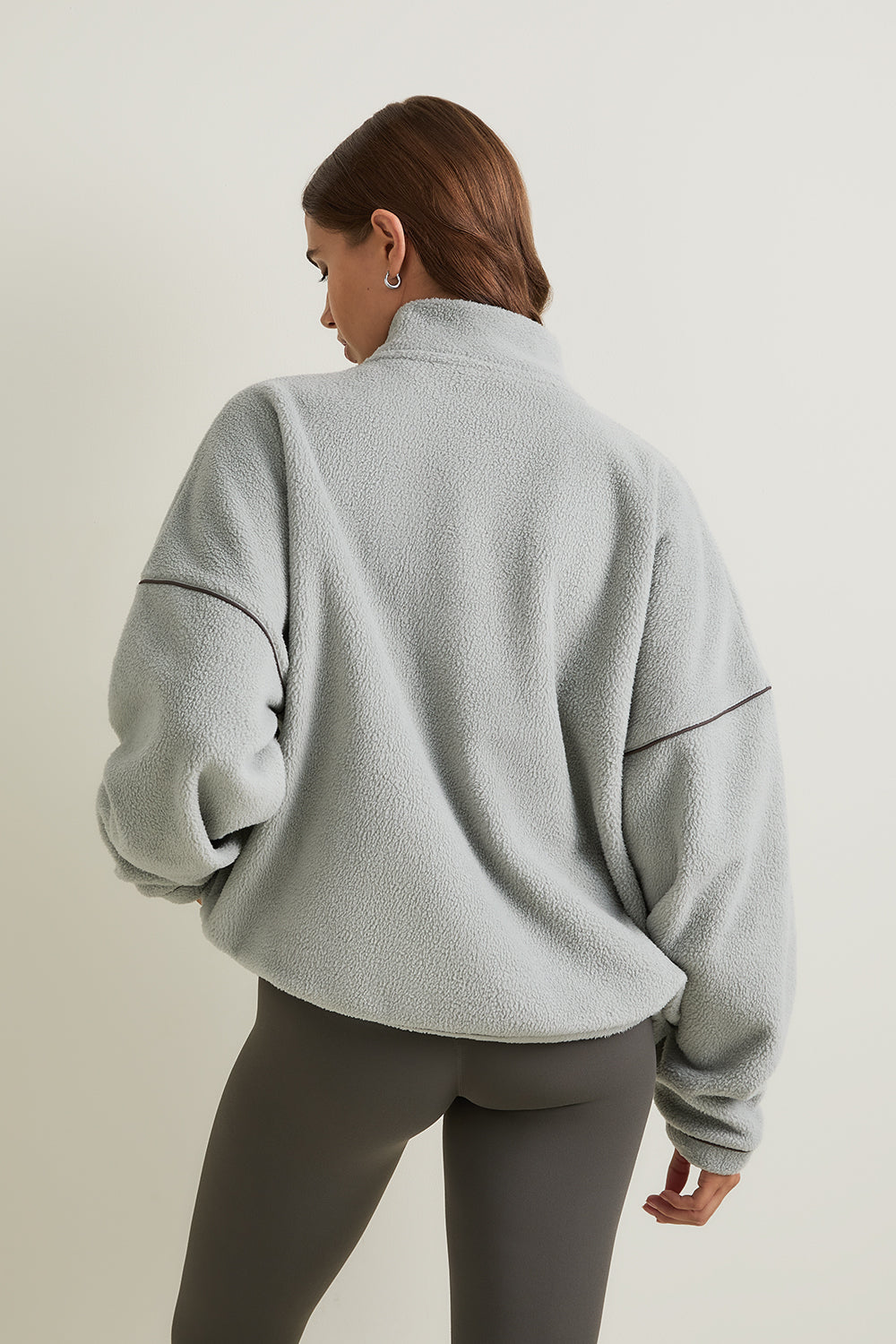 1/4 Zip Fleece Jacket - Soft Sage