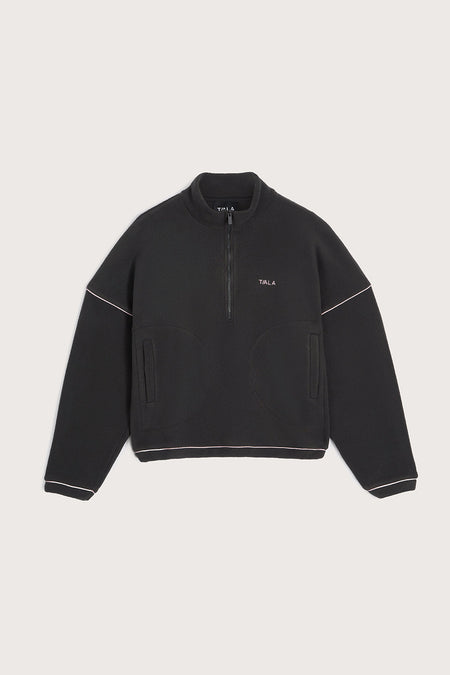 1/4 Zip Fleece Jacket - Dark Moss
