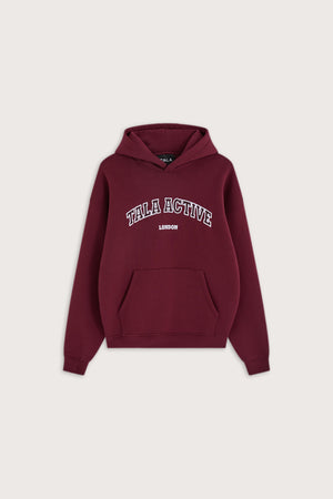 TALA Applique Oversized Hoodie - Burgundy