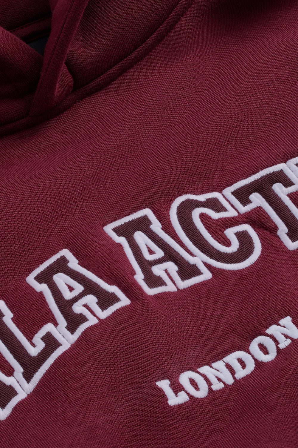 TALA Applique Oversized Hoodie - Burgundy