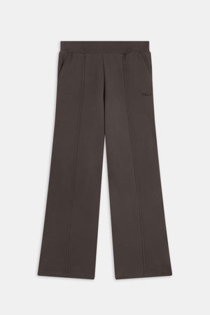 Pintuck Wide Leg Jogger - Deep Taupe