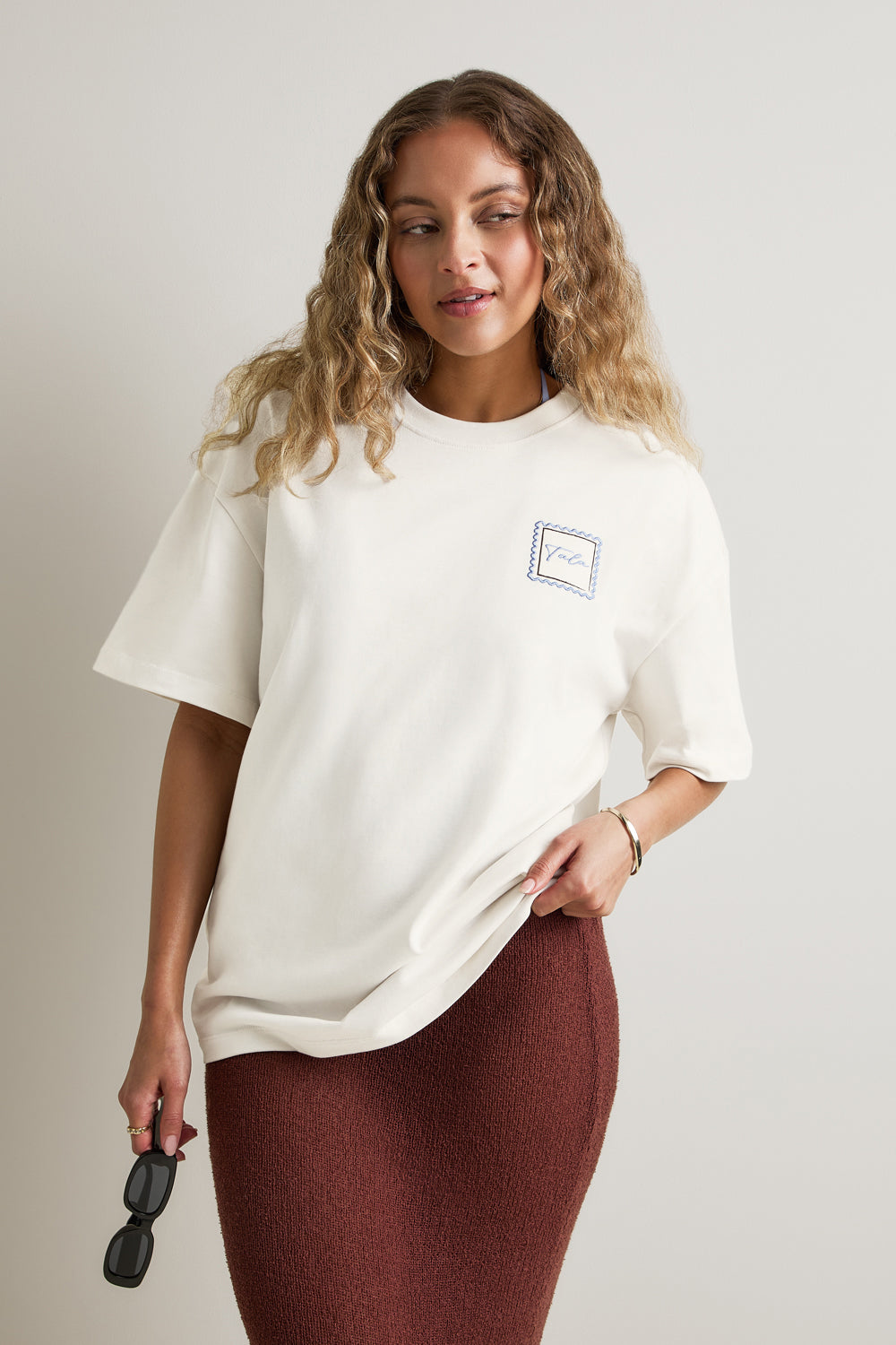 TALA Postcard Graphic Tee - Ivory