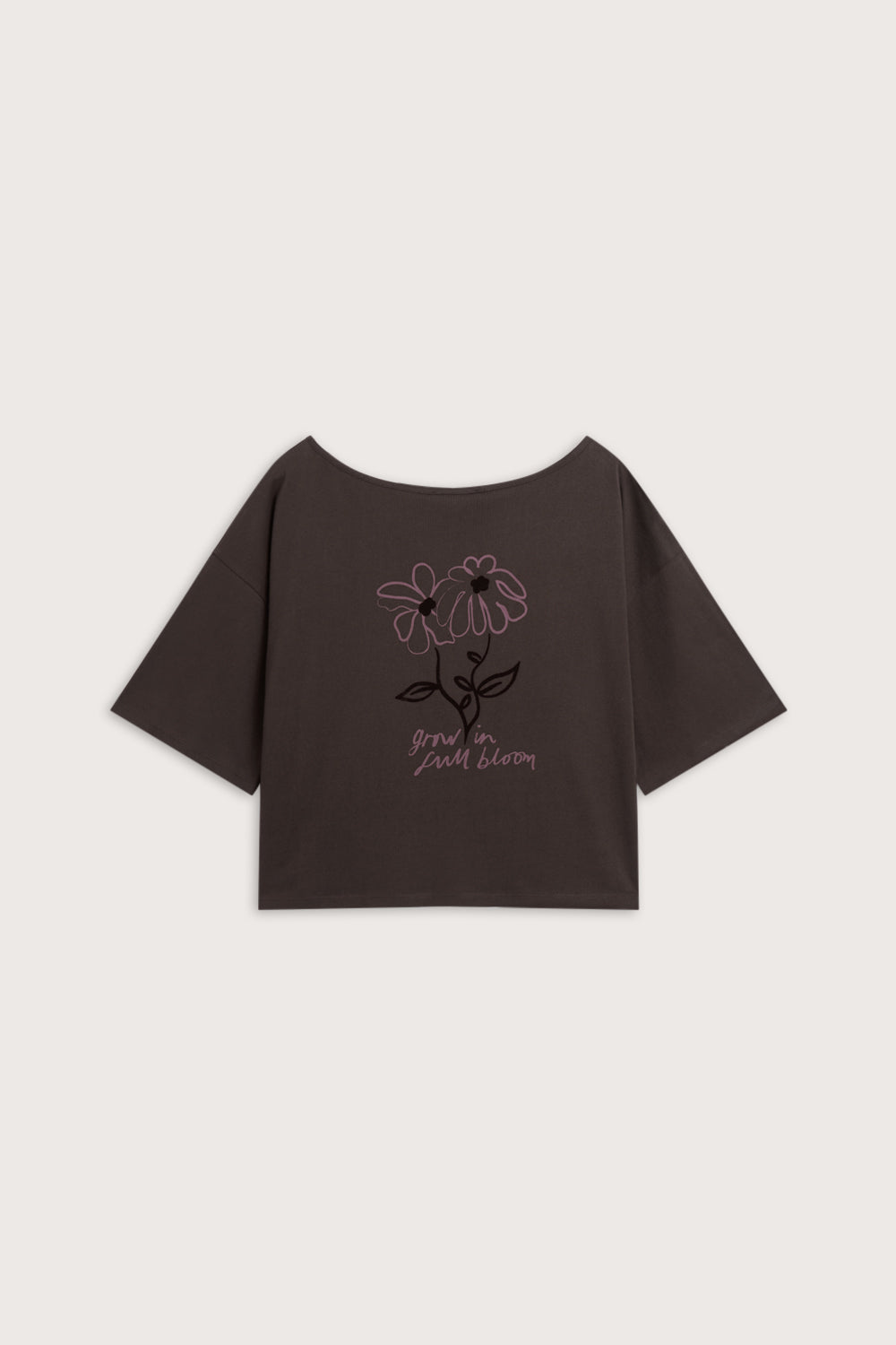 Slouchy Graphic Tee - Americano