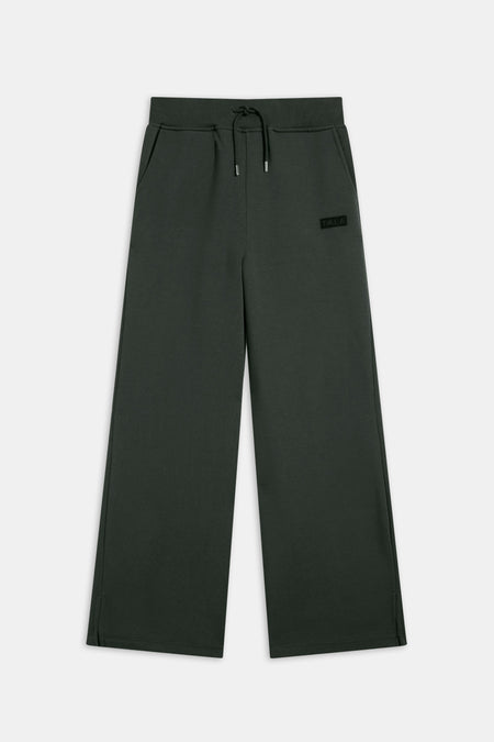 Wide Leg Jogger - Dark Moss