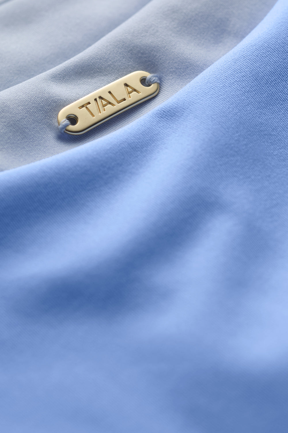 Contrast Mid Rise Bikini Bottom - Iris Blue