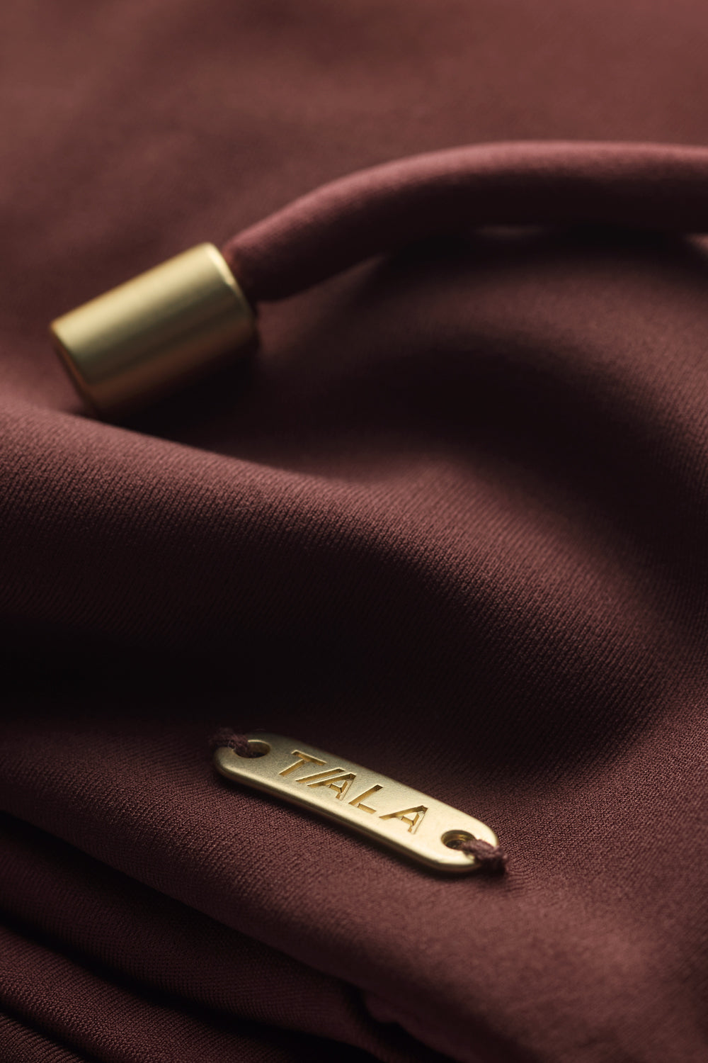 Contrast Twist Bikini Top - Deep Rust