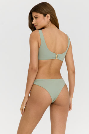 Nixie Asymmetric Ring Bikini Brief - Sage