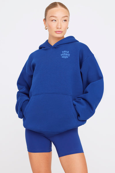 GOING PLACES OVERSIZED CLUB HOODIE - COBALT BLUE