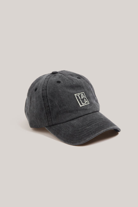 Tala Logo Embroidered Cap - Washed Black