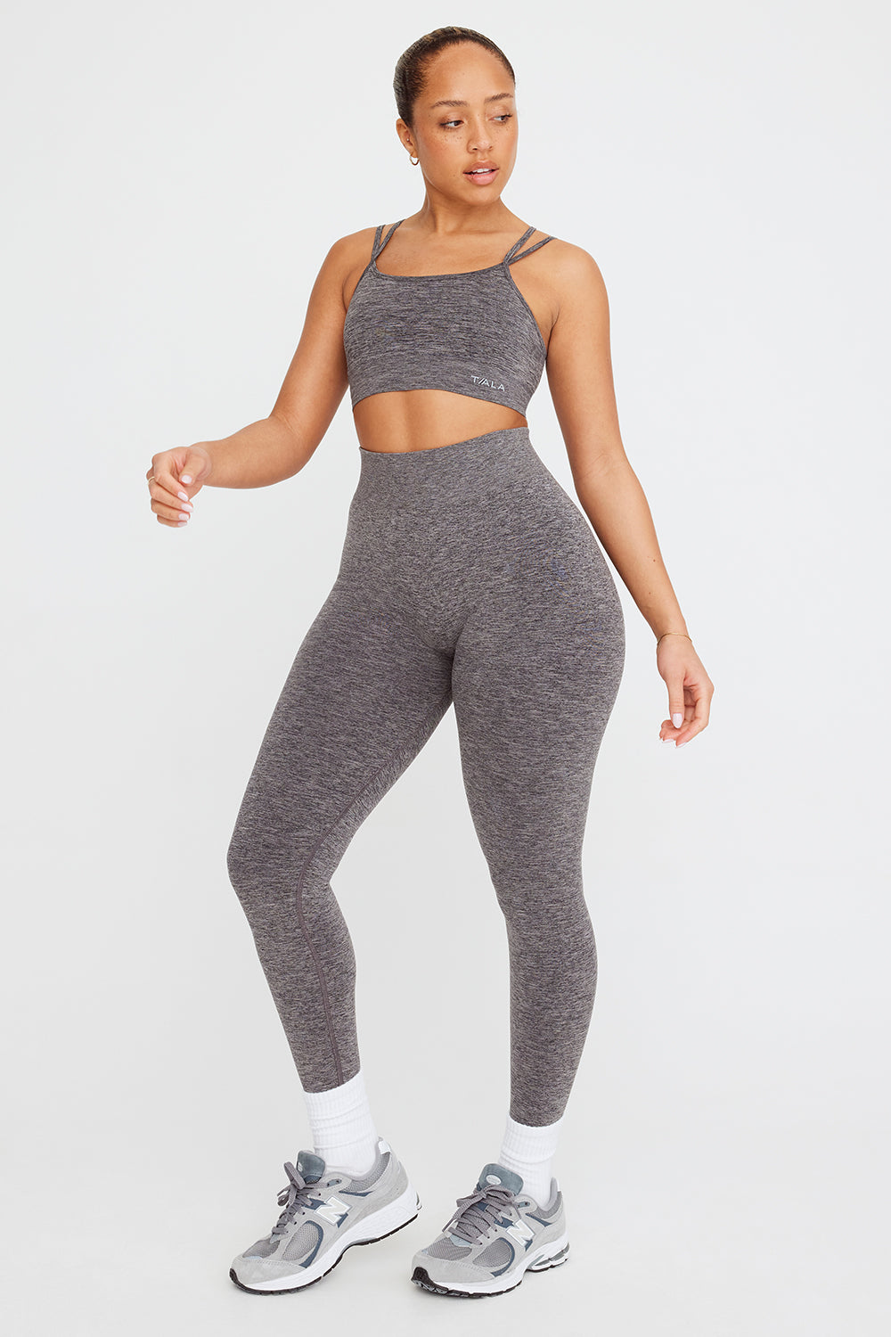 SKINLUXE HIGH WAISTED LEGGING - DARK GREY MARL – TALA