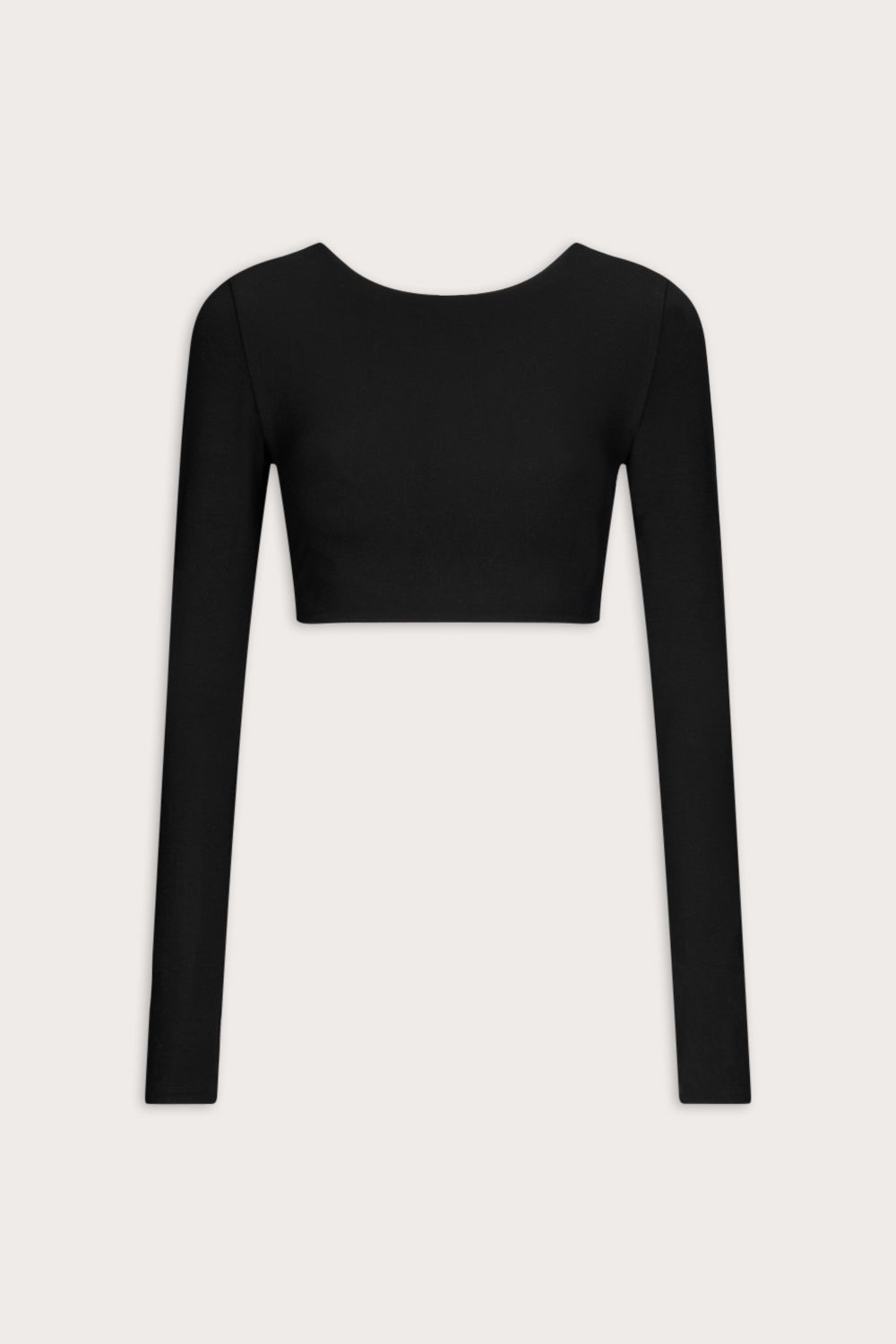 Multiway Long Sleeve Tie Top - Shadow Black
