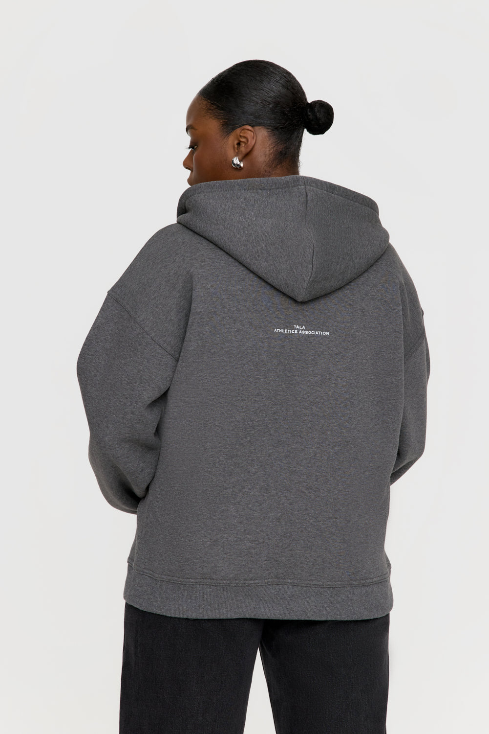 Dark grey marl hoodie best sale