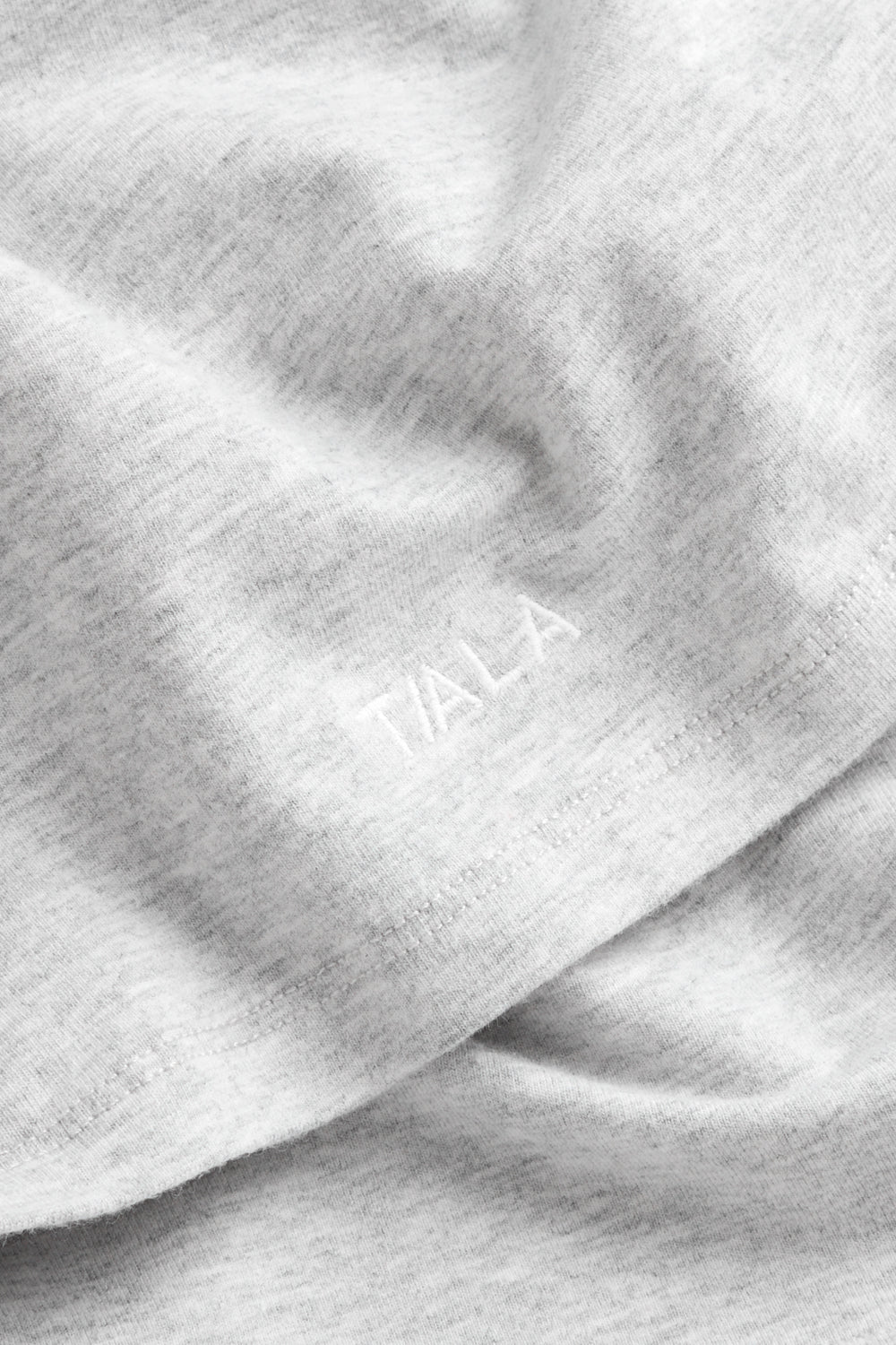 365 CORE COTTON LONG SLEEVE T-SHIRT - GREY MARL
