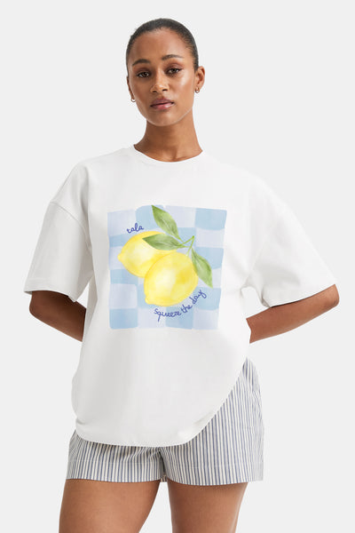 Lemon Graphic Tee - Ivory – TALA