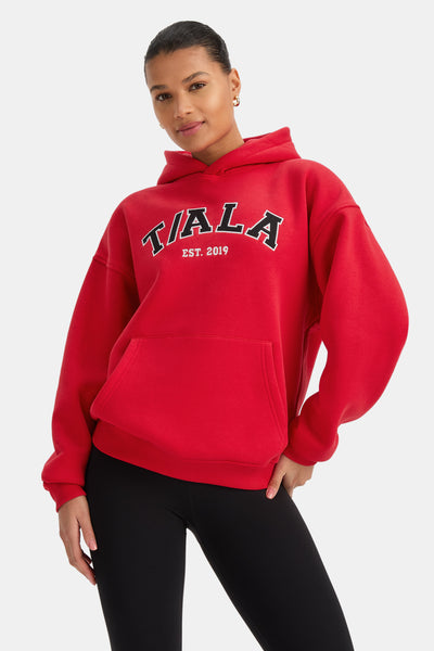 Oversized Club Hoodie - Chilli Red – TALA