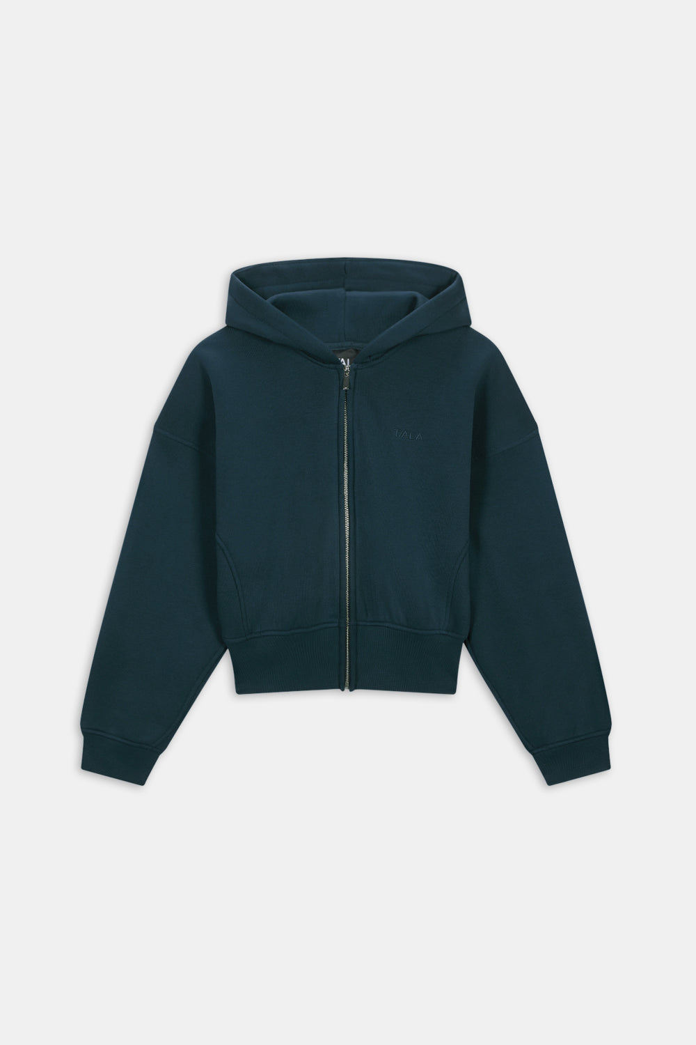 Cocoon Zip Through Hoodie - Teal – TALA