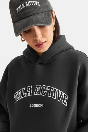 TALA ACTIVE EMBROIDERED CAP - BLACK
