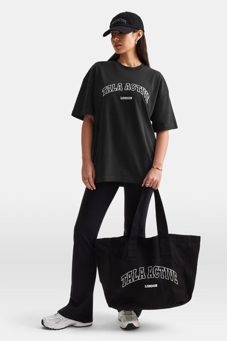 TALA Active Applique Tote Bag - Black