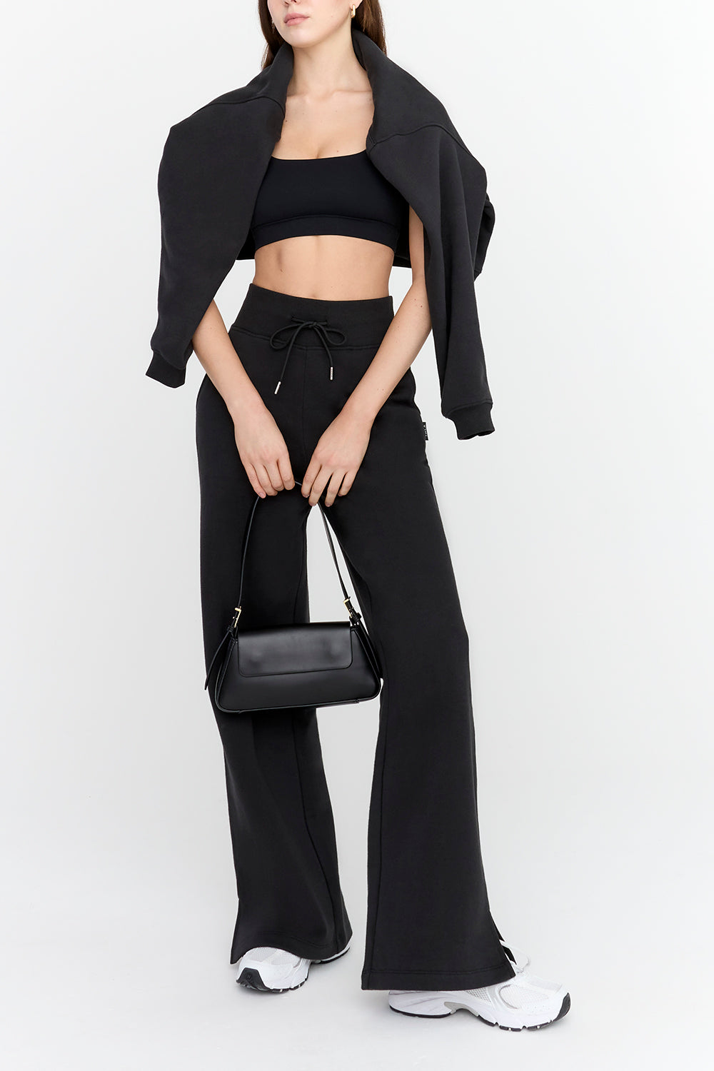 EVERYDAY WIDE LEG JOGGER - BLACK