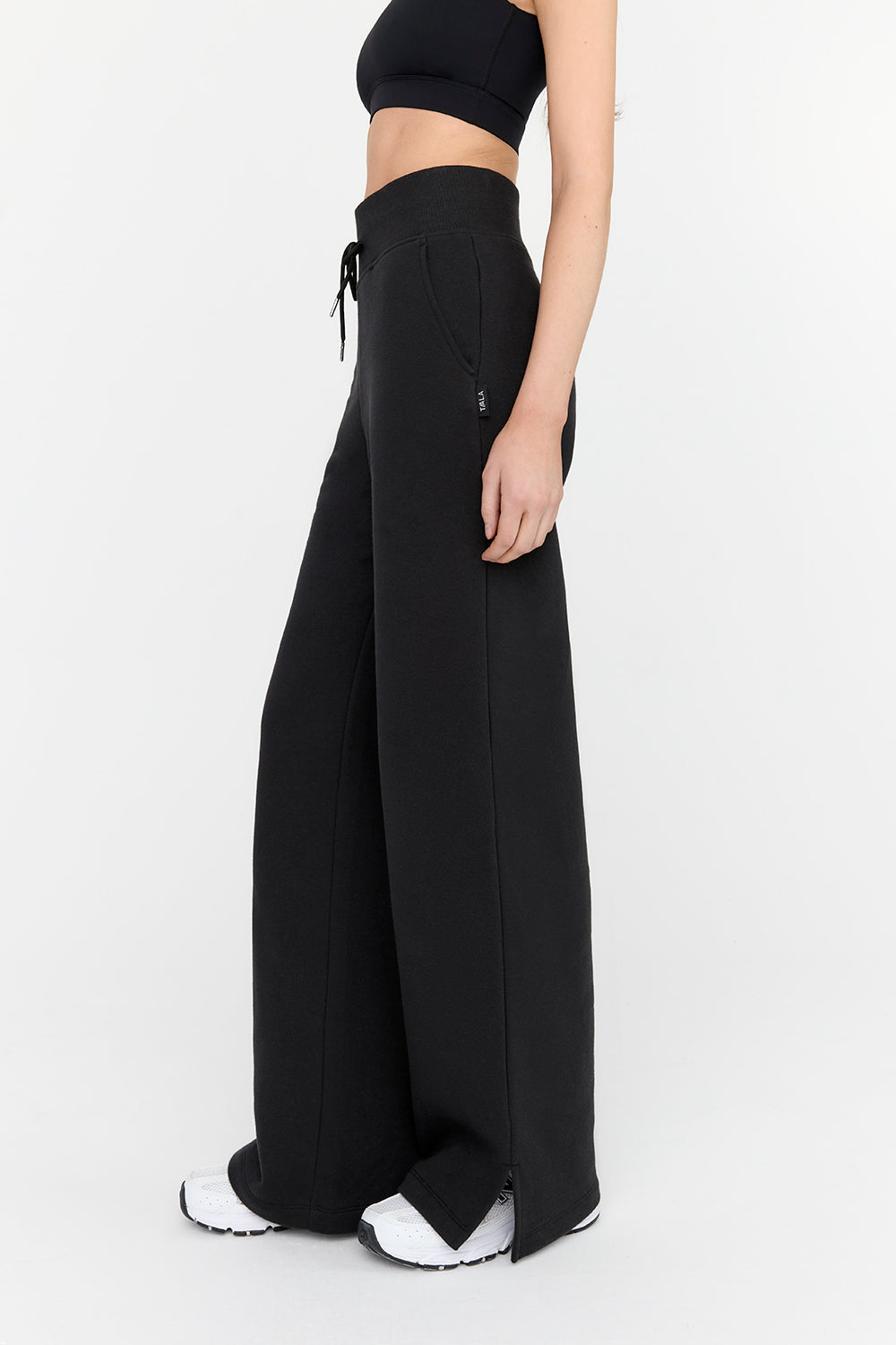 EVERYDAY WIDE LEG JOGGER - BLACK – TALA