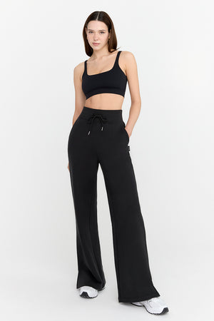 EVERYDAY WIDE LEG JOGGER - BLACK