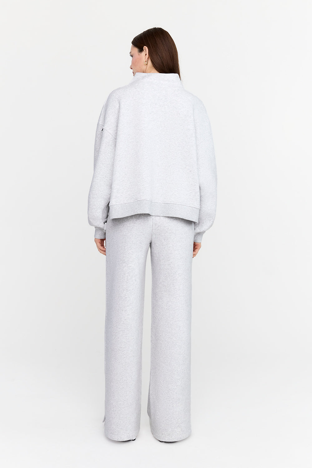 EVERYDAY WIDE LEG JOGGER - GREY MARL