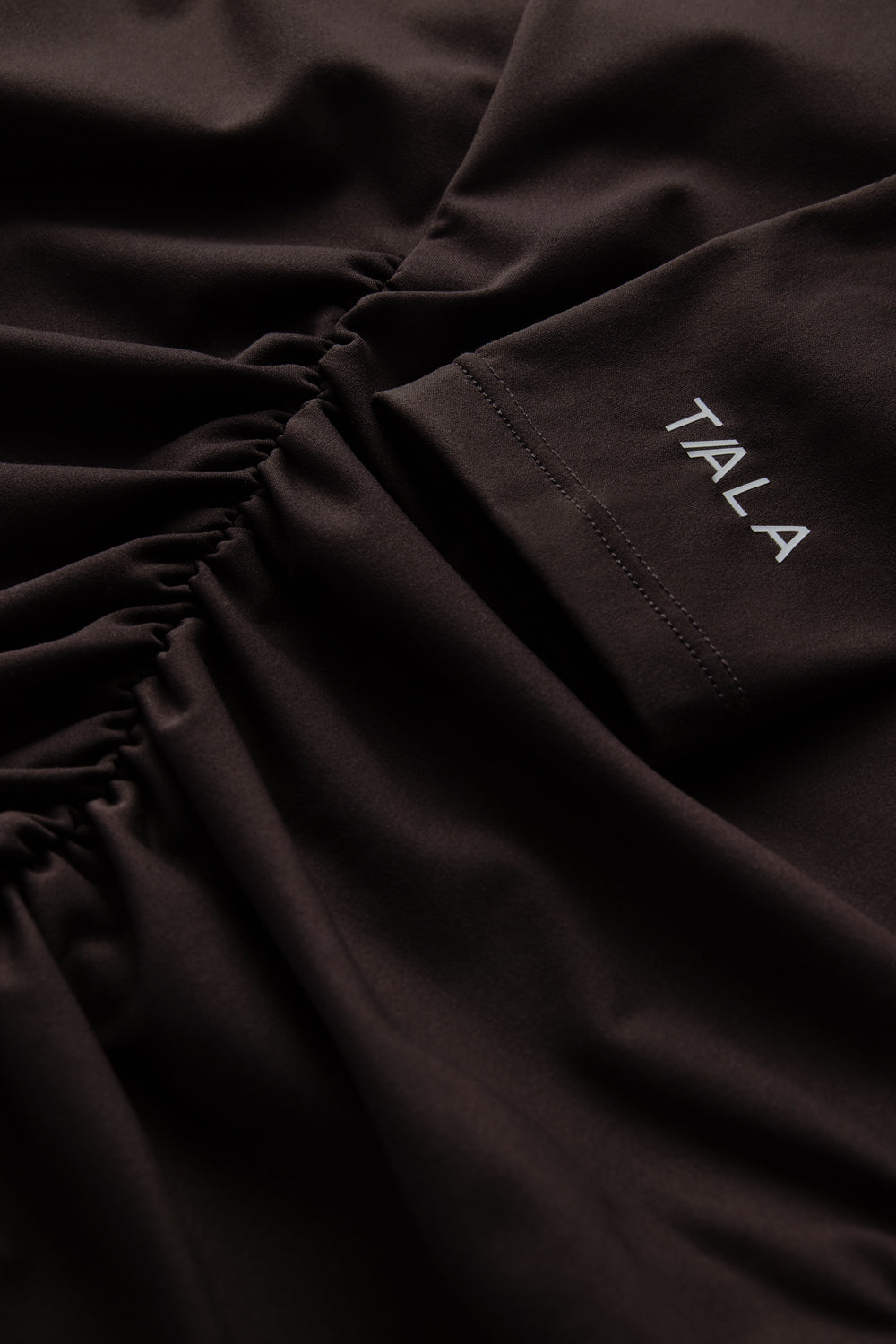 UltraLite Ruched Long Sleeve Top - Americano