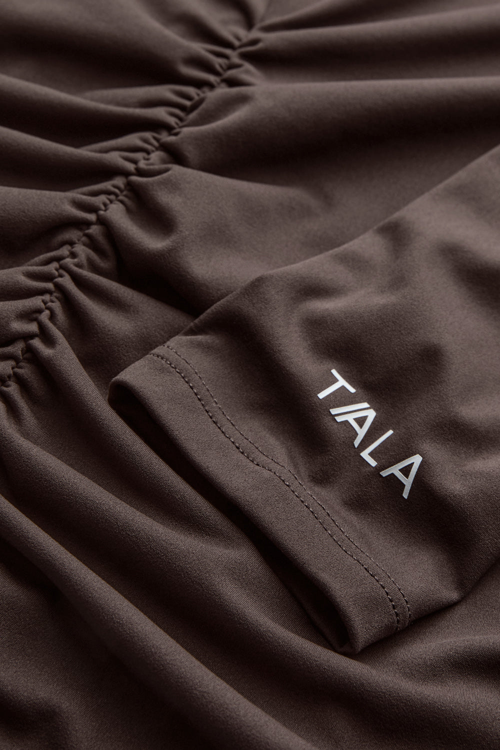 UltraLite Ruched Long Sleeve Top - Americano