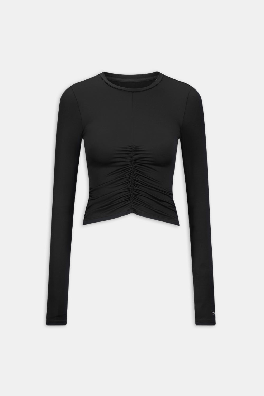 UltraLite Ruched Long Sleeve Top - Black