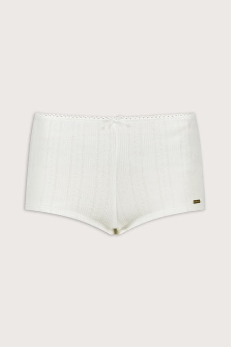 Pointelle Boxer Brief - Ivory