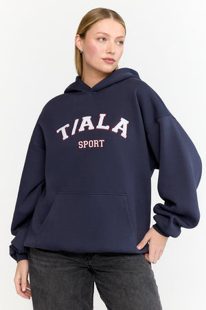 OVERSIZED CLUB HOODIE - NAVY