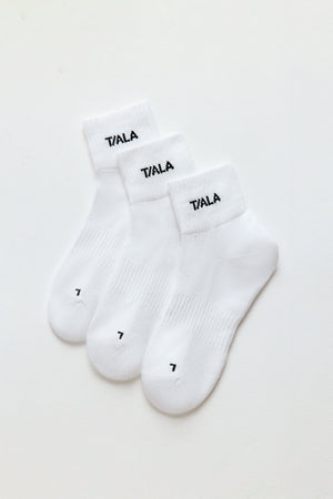TALA Socks 3 Pack - White And Black