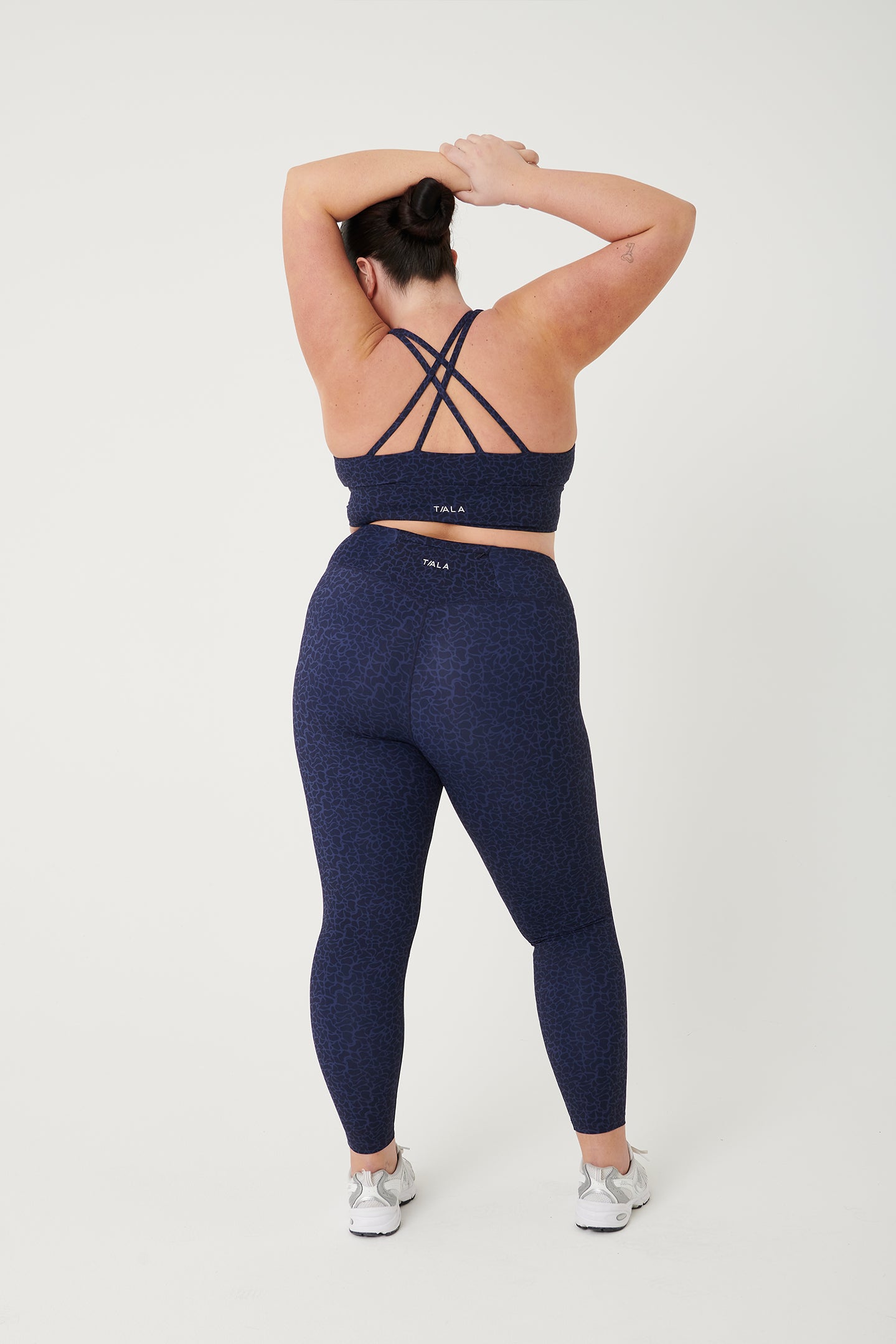 SKINLUXE TANK SPORTS BRA - NAVY PRINT – TALA