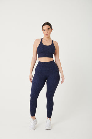 SKINLUXE HIGH WAISTED FLARED LEGGING - NAVY – TALA