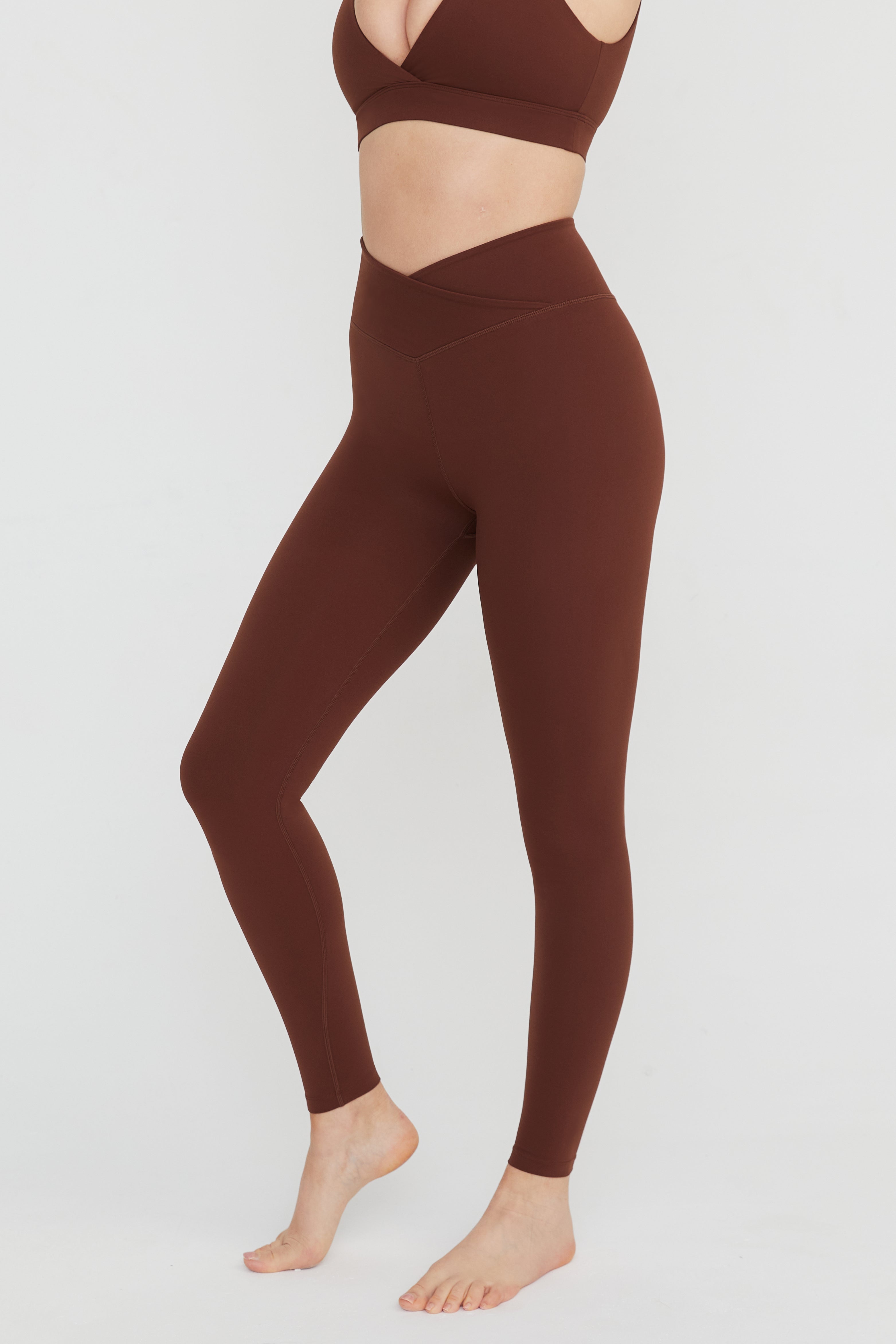 DAYFLEX WRAP HIGH WAISTED LEGGING - WALNUT – TALA