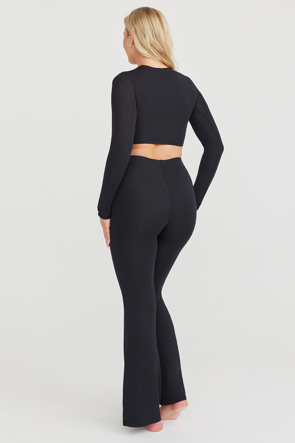 365 FLARED TROUSERS - SHADOW BLACK – TALA